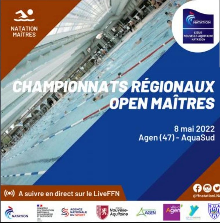 Championnats Régionaux Open des Maîtres - 50 m