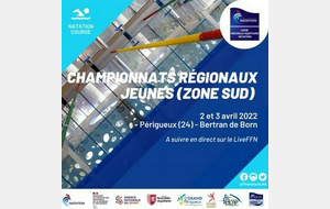 🚩Championnats Régionaux Jeunes Printemps (Sud) - 25 m