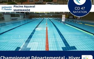 🥇Championnats Départementaux Toutes Catégories hiver - 25 M à Marmande