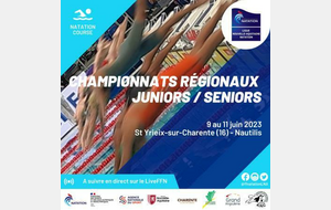 🥇Championnats Régionaux été Juniors/Seniors - 50 m