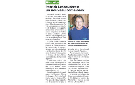Marmande natation dans la presse 