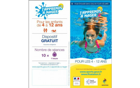 J'apprends à nager